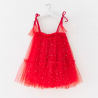 Vestido de verano navidad tul con lentejuelas para niñas